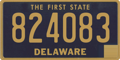 DE license plate 824083