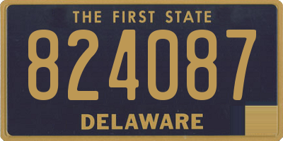 DE license plate 824087