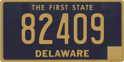DE license plate 82409