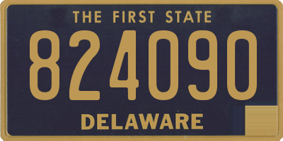 DE license plate 824090