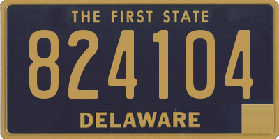 DE license plate 824104