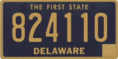 DE license plate 824110