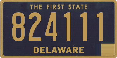 DE license plate 824111