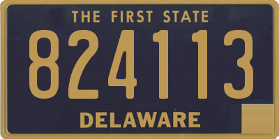 DE license plate 824113