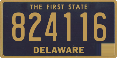 DE license plate 824116