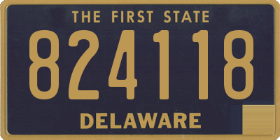DE license plate 824118