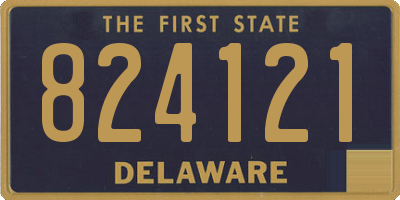 DE license plate 824121