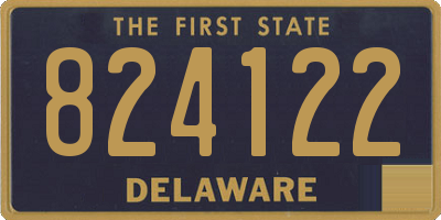 DE license plate 824122