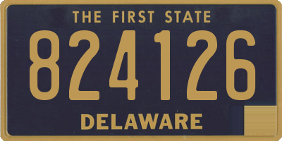 DE license plate 824126