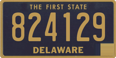 DE license plate 824129