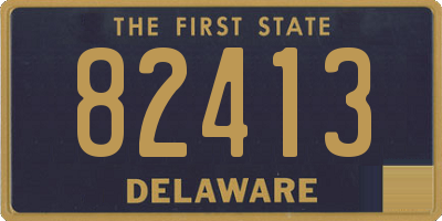 DE license plate 82413