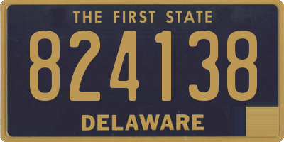 DE license plate 824138