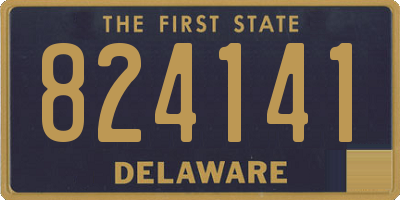 DE license plate 824141