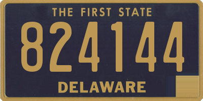 DE license plate 824144