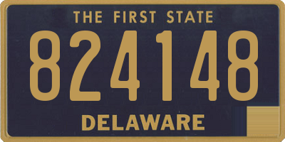 DE license plate 824148
