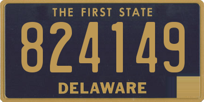 DE license plate 824149