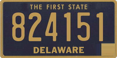 DE license plate 824151
