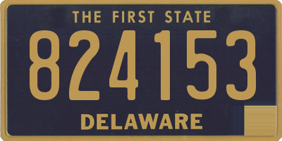 DE license plate 824153