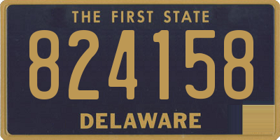 DE license plate 824158