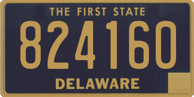 DE license plate 824160