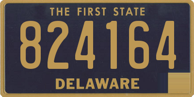 DE license plate 824164