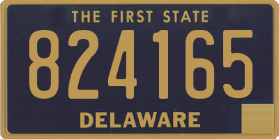 DE license plate 824165