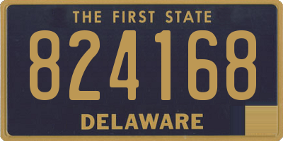 DE license plate 824168