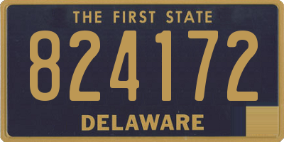 DE license plate 824172