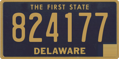 DE license plate 824177