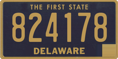 DE license plate 824178