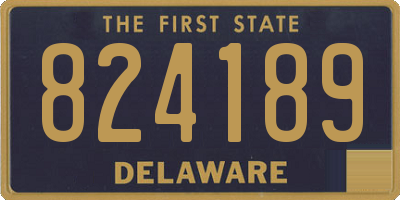 DE license plate 824189