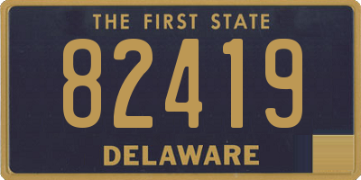 DE license plate 82419