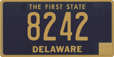 DE license plate 8242