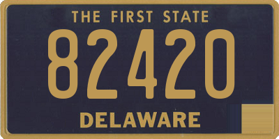 DE license plate 82420