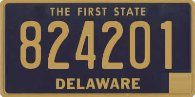 DE license plate 824201