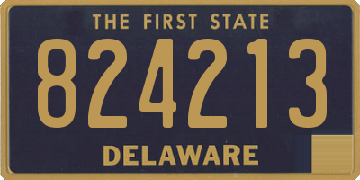 DE license plate 824213