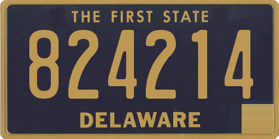 DE license plate 824214