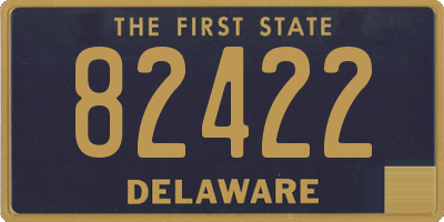 DE license plate 82422