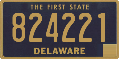 DE license plate 824221