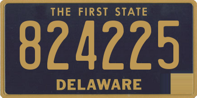 DE license plate 824225