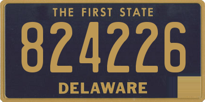 DE license plate 824226