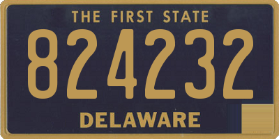 DE license plate 824232