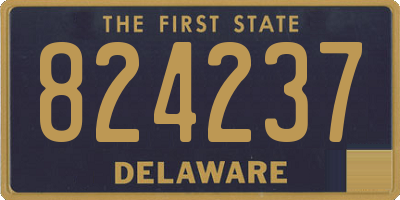 DE license plate 824237