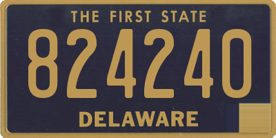 DE license plate 824240