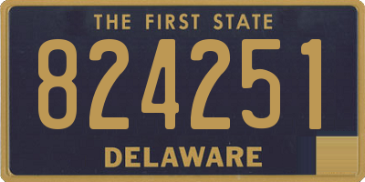 DE license plate 824251