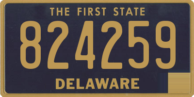 DE license plate 824259