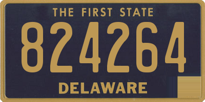 DE license plate 824264