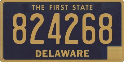 DE license plate 824268