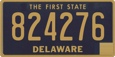 DE license plate 824276