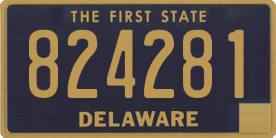 DE license plate 824281